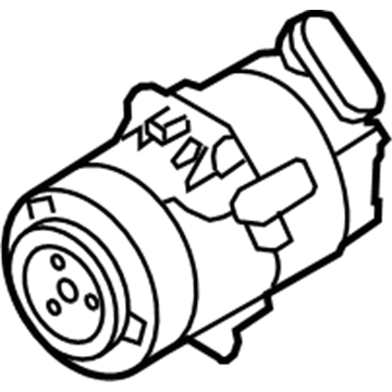 GM 93168628 Compressor 93168628 GM Compressor Illustration 1 of 1