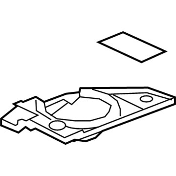 GM 23407705 Lower Insulator, Passenger Side 23407705 GM Lower Insulator, Passenger Side Illustration 1 of 1