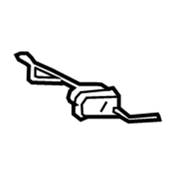 GM 25974208 Adjust Handle, Titanium, Driver Side 25974208 GM Adjust Handle, Titanium, Driver Side Illustration 1 of 1
