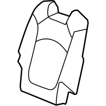 22958256 GM Seat Back Cover, Driver Side Illustration 1 of 1