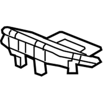15899657 GM Cushion Frame, Rear Driver Side Illustration 1 of 1
