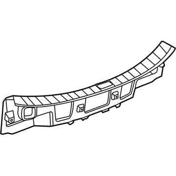 22903111 GM Rear Panel Trim Illustration 1 of 1