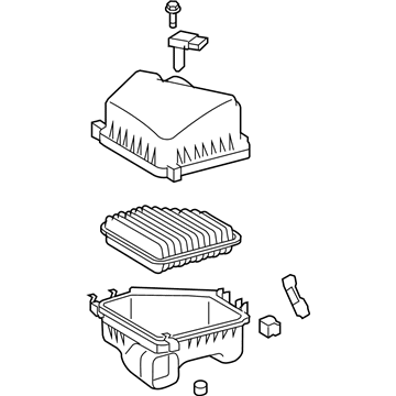 19204406 GM Air Cleaner Assembly Illustration 1 of 1