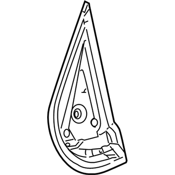 GM 25862772 Mirror Assembly Gasket, Rear Driver Side 25862772 GM Mirror Assembly Gasket, Rear Driver Side Illustration 1 of 1