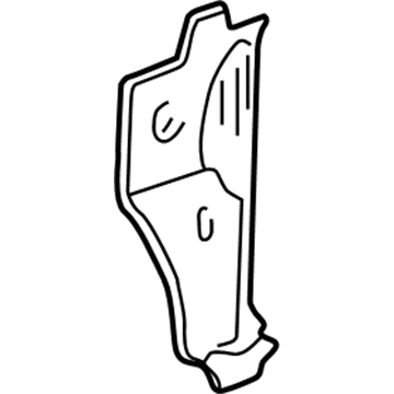 GM 15982541 Cowl Side Panel, Driver Side 15982541 GM Cowl Side Panel, Driver Side Illustration 1 of 1