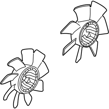 Cadillac CTS Cooling Fan Assembly - 19129773