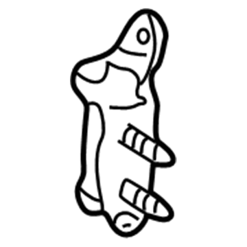 88969842 GM Upper Hinge Illustration 1 of 1