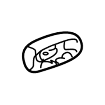 88974780 GM Handle, Outside Cover, White Illustration 1 of 1