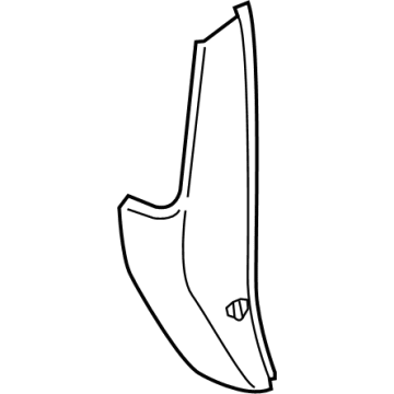 87829210 GM Side Cover, Jet Black, Passenger Side Illustration 1 of 1