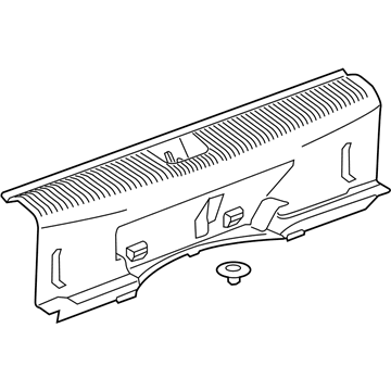 GM 39129267 Rear Panel Trim 39129267 GM Rear Panel Trim Illustration 1 of 1