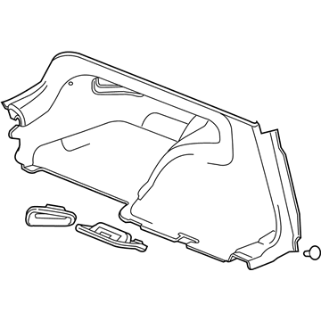 39129489 GM Side Trim Panel, Rear Driver Side Illustration 1 of 1