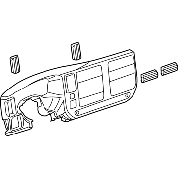 GM 23322270 Cluster Panel 23322270 GM Cluster Panel Illustration 1 of 1