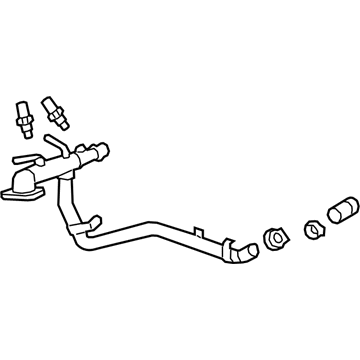 GM 55497415 Cooler Pipe 55497415 GM Cooler Pipe Illustration 1 of 1