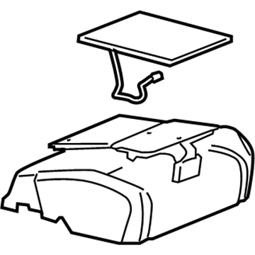 GM 19207140 Seat Cushion Pad, Front Passenger Side 19207140 GM Seat Cushion Pad, Front Passenger Side Illustration 1 of 1