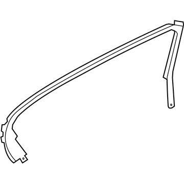 GM 22799573 Upper Molding, Rear Driver Side 22799573 GM Upper Molding, Rear Driver Side Illustration 1 of 1