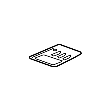 GM 95357153 Trim Plate 95357153 GM Trim Plate Illustration 1 of 1