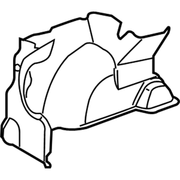 25796181 GM Compartment Trim, Rear Driver Side Illustration 1 of 1