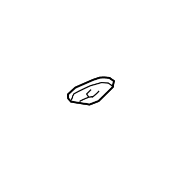 GM 84316900 Sunvisor Cover, Driver Side 84316900 GM Sunvisor Cover, Driver Side Illustration 1 of 1