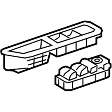GM 84211422 Switch Bezel, Black, Front Driver Side 84211422 GM Switch Bezel, Black, Front Driver Side Illustration 1 of 1