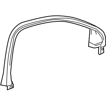 GM 84178949 Upper Trim, Front Driver Side 84178949 GM Upper Trim, Front Driver Side Illustration 1 of 1