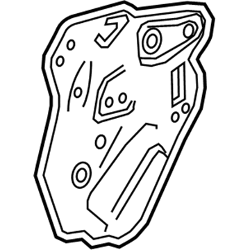 84135631 GM Water Deflector, Front Driver Side Illustration 1 of 1