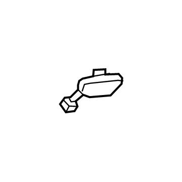 GM 42759625 Upper Quarter Trim Cap, Black, Rear Driver Side 42759625 GM Upper Quarter Trim Cap, Black, Rear Driver Side Illustration 1 of 1