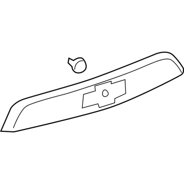GM 23267413 Applique, Rear Center 23267413 GM Applique, Rear Center Illustration 1 of 1