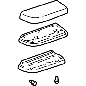 GM 10405207 Armrest, Gray, Driver Side 10405207 GM Armrest, Gray, Driver Side Illustration 1 of 1