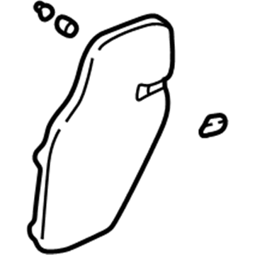 GM 15253605 Access Cover, Driver Side 15253605 GM Access Cover, Driver Side Illustration 1 of 1