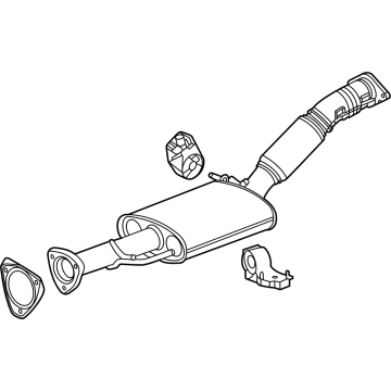 Buick 60005991 Front Muffler