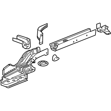 GM 23163732 Rear Rail Assembly, Driver Side 23163732 GM Rear Rail Assembly, Driver Side Illustration 1 of 1