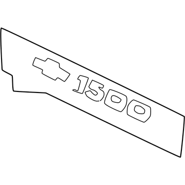 GM 15733703 Decal, Outer 15733703 GM Decal, Outer Illustration 1 of 1