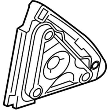 GM 22976564 Mirror Assembly Gasket, Rear Driver Side 22976564 GM Mirror Assembly Gasket, Rear Driver Side Illustration 1 of 1