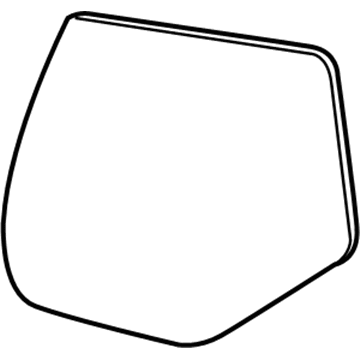 GM 23463295 Mirror Glass, Rear Passenger Side 23463295 GM Mirror Glass, Rear Passenger Side Illustration 1 of 1