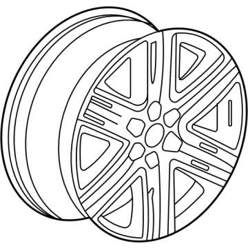 23413107 GM Wheel, Alloy, Silver Illustration 1 of 1