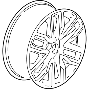 22996314 GM Wheel, Alloy, Rear Illustration 1 of 1