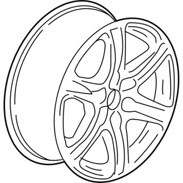 22996312 GM Wheel, Alloy, Rear Illustration 1 of 1
