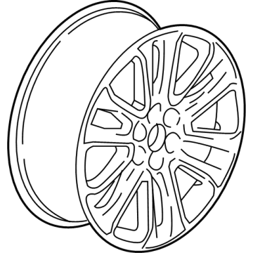 84148610 GM Wheel, Alloy, Rear Illustration 1 of 1