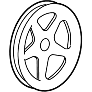 GM 12597211 Pulley 12597211 GM Pulley Illustration 1 of 1
