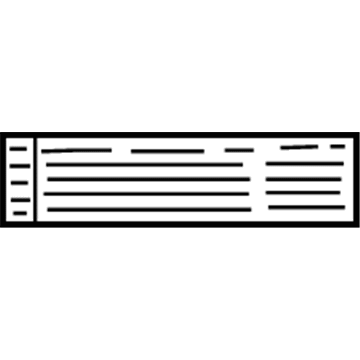 GM 12565724 Emission Label 12565724 GM Emission Label Illustration 1 of 1
