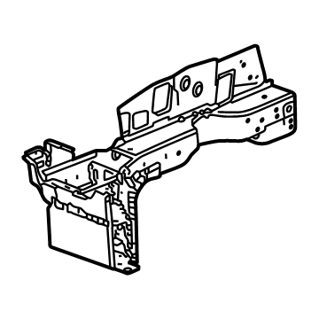 86785235 GM Rear Side Rail, Passenger Side Illustration 1 of 1