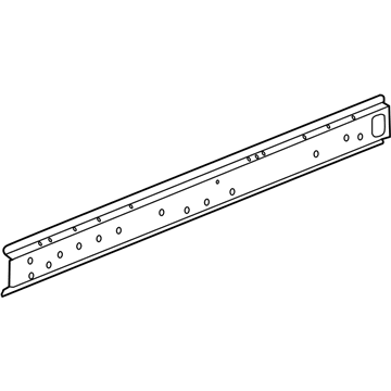 GM 84387970 Rocker Reinforcement, Driver Side 84387970 GM Rocker Reinforcement, Driver Side Illustration 1 of 1