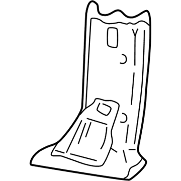 GM 10328782 Lower Center Pillar Trim, Inner Passenger Side 10328782 GM Lower Center Pillar Trim, Inner Passenger Side Illustration 1 of 1