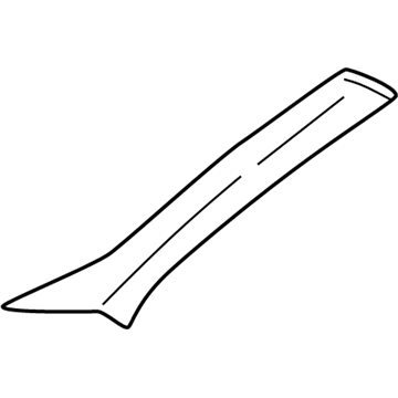 10437198 GM Windshield Pillar Trim, Passenger Side Illustration 1 of 1