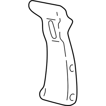 GM 10324386 Upper Center Pillar Trim, Inner Passenger Side 10324386 GM Upper Center Pillar Trim, Inner Passenger Side Illustration 1 of 1