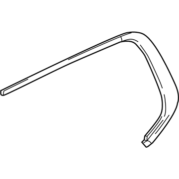 GM 84477901 Reveal Molding, Rear Upper Driver Side 84477901 GM Reveal Molding, Rear Upper Driver Side Illustration 1 of 1