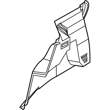 GM 96863386 Side Trim Panel 96863386 GM Side Trim Panel Illustration 1 of 1