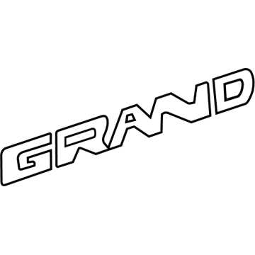 22636908 GM Emblem, White, Rear Illustration 1 of 1