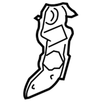 GM 89041873 Bracket 89041873 GM Bracket Illustration 1 of 1