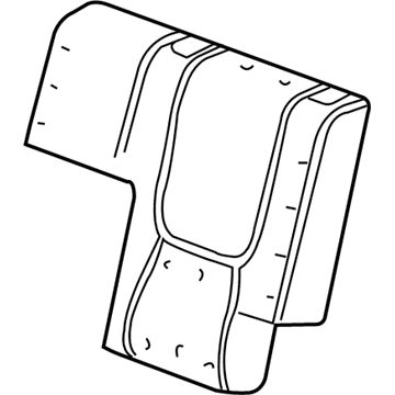 GM 89041880 Seat Back Pad 89041880 GM Seat Back Pad Illustration 1 of 1